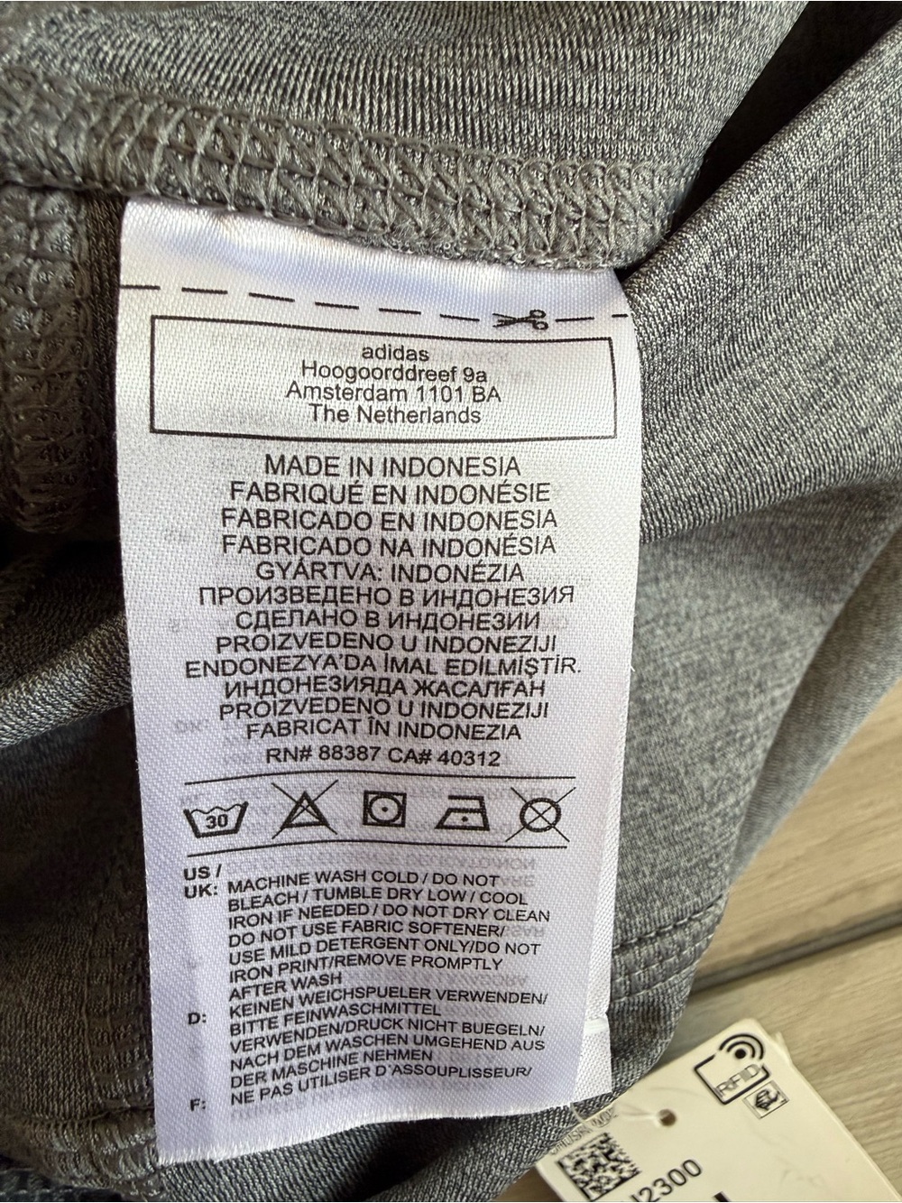 Adidas Tights W D2M Lo Hr Grey Large NWT - Picture 11 of 12